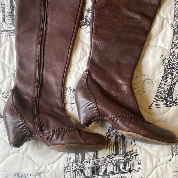 Corso Como Brown Leather handmade in Brazil boots - Picture 3 of 10